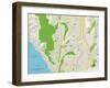 Political Map of Laguna Niguel, CA-null-Framed Art Print
