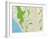 Political Map of Laguna Niguel, CA-null-Framed Art Print