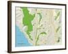 Political Map of Laguna Niguel, CA-null-Framed Art Print