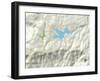 Political Map of Lake Arrowhead, CA-null-Framed Art Print