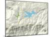 Political Map of Lake Arrowhead, CA-null-Mounted Art Print