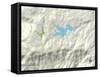Political Map of Lake Arrowhead, CA-null-Framed Stretched Canvas