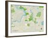 Political Map of Lake Barrington, IL-null-Framed Art Print