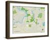 Political Map of Lake Barrington, IL-null-Framed Art Print