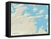 Political Map of Lake Hamilton, AR-null-Framed Stretched Canvas
