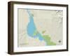 Political Map of Lake Havasu City, AZ-null-Framed Art Print