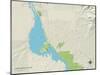 Political Map of Lake Havasu City, AZ-null-Mounted Art Print