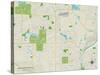 Political Map of Lake in the Hills, IL-null-Stretched Canvas