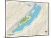 Political Map of Lake Mohawk, NJ-null-Mounted Art Print