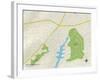 Political Map of Lake San Marcos, CA-null-Framed Art Print