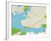 Political Map of Lake Worth, TX-null-Framed Art Print