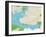 Political Map of Lake Worth, TX-null-Framed Art Print