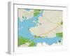 Political Map of Lake Worth, TX-null-Framed Art Print