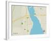 Political Map of Lakeland, MN-null-Framed Art Print