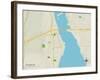 Political Map of Lakeland, MN-null-Framed Art Print