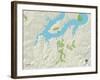 Political Map of Lakeway, TX-null-Framed Art Print