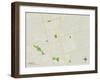 Political Map of Lamesa, TX-null-Framed Art Print