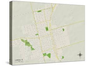 Political Map of Lamesa, TX-null-Stretched Canvas