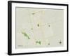 Political Map of Lamesa, TX-null-Framed Art Print