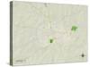 Political Map of Lampasas, TX-null-Stretched Canvas