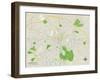 Political Map of Lancaster, PA-null-Framed Art Print