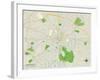 Political Map of Lancaster, PA-null-Framed Art Print