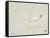 Political Map of Laramie, WY-null-Framed Stretched Canvas