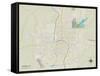 Political Map of Laredo, TX-null-Framed Stretched Canvas