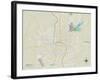 Political Map of Laredo, TX-null-Framed Art Print