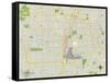 Political Map of Las Vegas, NV-null-Framed Stretched Canvas