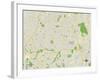 Political Map of Leawood, KS-null-Framed Art Print