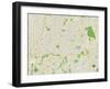 Political Map of Leawood, KS-null-Framed Art Print