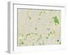 Political Map of Leawood, KS-null-Framed Art Print