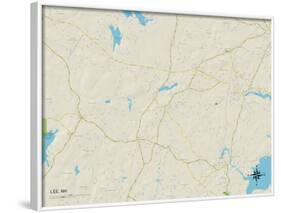 Political Map of Lee, NH-null-Framed Art Print