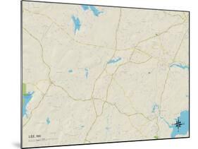 Political Map of Lee, NH-null-Mounted Art Print