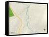 Political Map of Lemont, PA-null-Framed Stretched Canvas