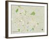 Political Map of Lexington-Fayette, KY-null-Framed Art Print