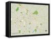 Political Map of Lexington-Fayette, KY-null-Framed Stretched Canvas
