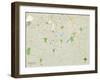 Political Map of Lexington, KY-null-Framed Art Print