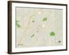 Political Map of Liberty, MO-null-Framed Art Print