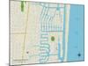 Political Map of Lighthouse Point, FL-null-Mounted Art Print