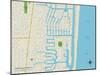 Political Map of Lighthouse Point, FL-null-Mounted Art Print