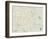 Political Map of Limington, ME-null-Framed Art Print