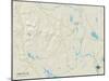 Political Map of Limington, ME-null-Mounted Art Print