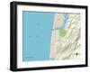 Political Map of Lincoln City, OR-null-Framed Art Print