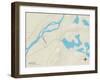 Political Map of Lincoln, ME-null-Framed Art Print