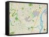 Political Map of Linden, NJ-null-Framed Stretched Canvas