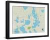 Political Map of Lindstrom, MN-null-Framed Art Print