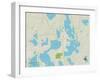 Political Map of Lindstrom, MN-null-Framed Art Print