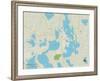 Political Map of Lindstrom, MN-null-Framed Art Print